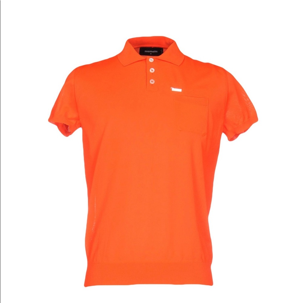 Dsquared2 men’s polo . Size S . Orange color